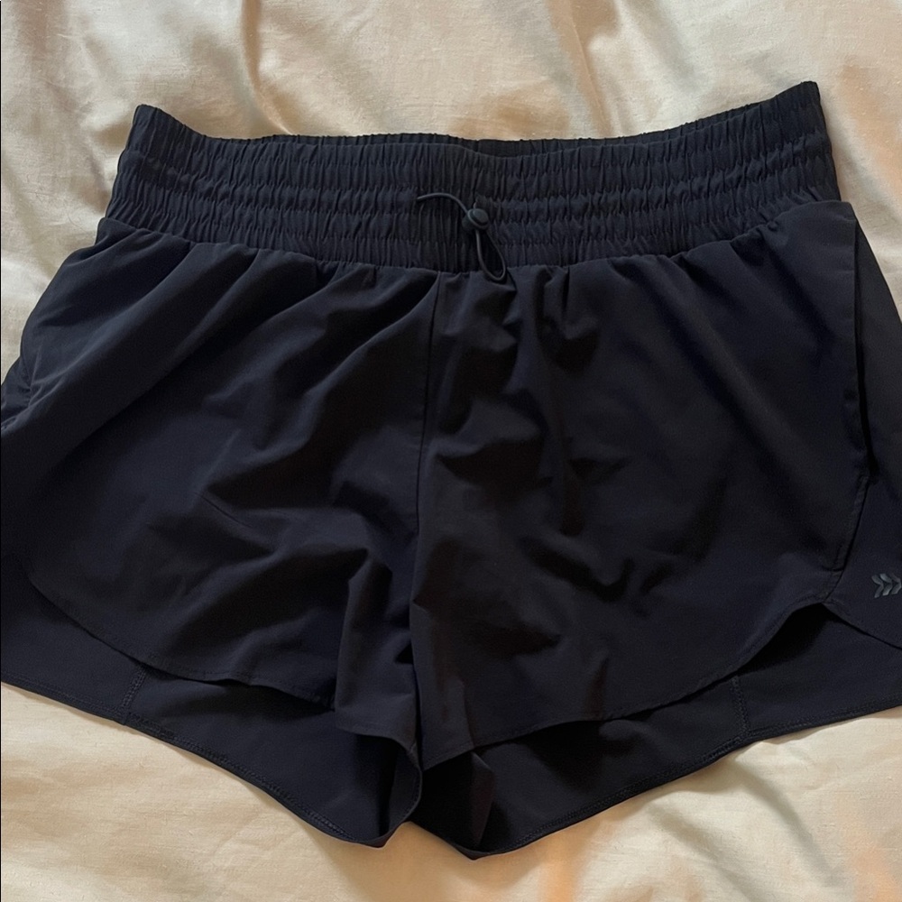 all in motion Black Athletic Running Shorts with Drawcord Waistband